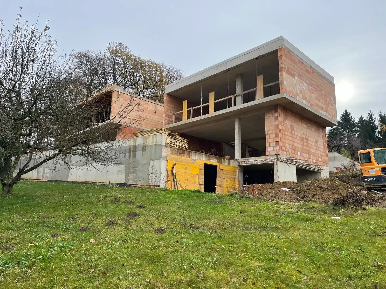 Einfamilienhaus-Rohbau in Korneuburg